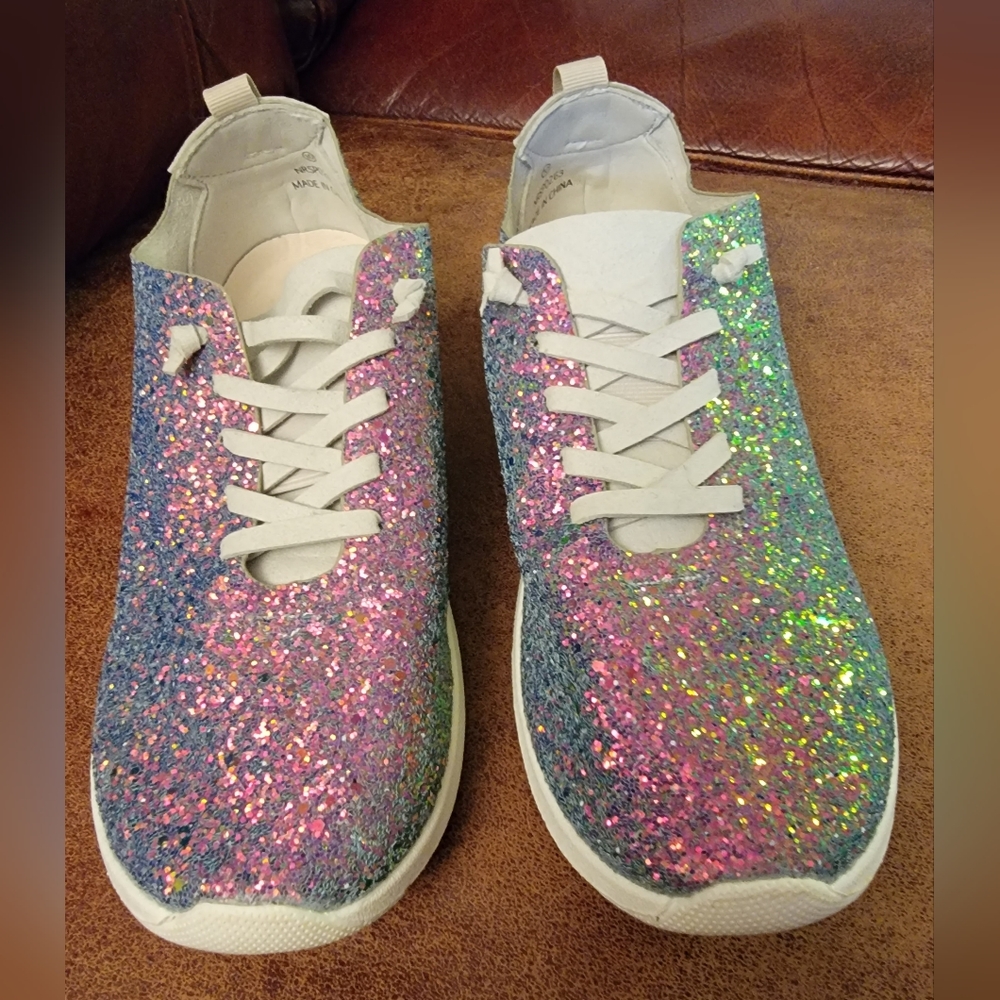 Glitter Sneakers by Not Rated, Size 10